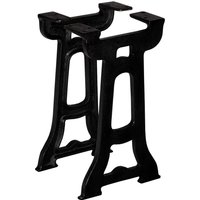 Berkfield Home Bench Legs 2 pcs Y-Frame Cast Iron in Black