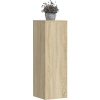 Berkfield Home Plant Stands 2 pcs Sonoma Oak 33x33x100 cm Engineered Wood in Brown | Size: 33 x 33 x 100 cm