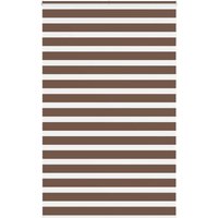Berkfield Home Zebra Blind Brown 140x230 cm Fabric Width 135.9 cm Polyester