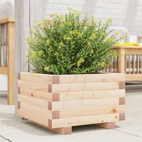 Berkfield Home Garden Planter 40x40x26.5 cm Solid Wood Pine in Brown