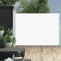 Berkfield Home Patio Retractable Side Awning 100x500 cm Cream in Beige