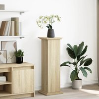 Berkfield Home Display Stand with Storage Sonoma Oak 31x30x90 cm Engineered Wood in Brown | Size: 31 x 30 x 90 cm
