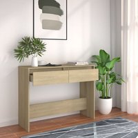 Berkfield Home Console Table Sonoma Oak 100x35x76.5 cm Engineered Wood in Brown