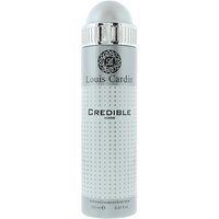 Louis Cardin Men's Credible Homme Deodorant Spray 200ml in Grey