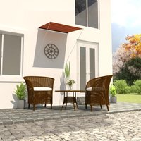 Berkfield Home Retractable Awning 150x150 cm Orange & Brown