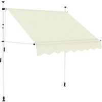 Berkfield Home Manual Retractable Awning 200 cm Cream in Beige