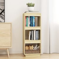 Berkfield Home Book Cabinet/Room Divider 40x35x103 cm Solid Pinewood in Brown | Size: 40 x 35 x 103 cm