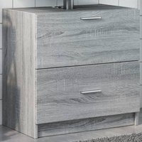 Berkfield Home Sink Cabinet Grey Sonoma 59x37x59 cm Engineered Wood | Size: 59 x 37 x 59 cm