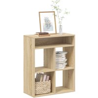Berkfield Home Book Cabinet Sonoma Oak 66x31x80 cm Engineered Wood in Brown | Size: 66 x 31 x 80 cm