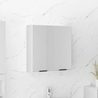 Berkfield Home Bathroom Mirror Cabinet White 64x20x67 cm | Size: 64 x 20 x 67 cm
