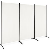 Costway 3 Panels Freestanding Room Divider Wall Folding Room Partition Separator Privacy in White