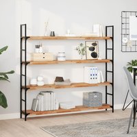 Berkfield Home Floating Shelves 3 pcs 120x20x4 cm Oil Finished Solid Wood Acacia in Brown | Size: 120 x 20 x 4 cm