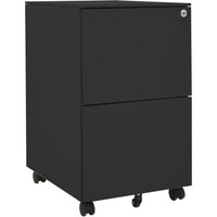 Berkfield Home Mobile File Cabinet Anthracite 39x45x67 cm Steel in Black | Size: 39 x 45 x 67 cm