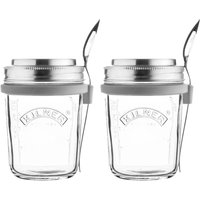 Kilner Set of 2 Breakfast Jar 350ml in Clear
