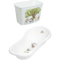 Keeeper Winnie the Pooh Baby Bath Tub 100cm with Plug & Hanging Organizer Box 4L