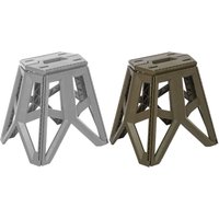 Keeeper Set of 2 Tom Foldable Chair - Silver & Olive