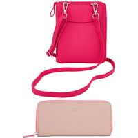 Goodeehoo Columbian Cross Body & Pacific Zip Around Purse - Magenta