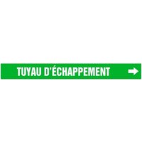 Accuform CRPK310STB French Pipe Marker: Tuyau D'Échappement