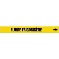 Accuform CRPK598SSA French Pipe Marker: Fluide Frigorigène