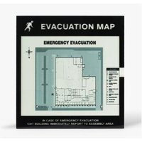 Accuform DTA204 Emergency Evacuation Signs Map Holders: In Case Of Emergency