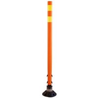 Accuform FBS111ORYL Traffic Delineator Posts with Reflective Stickers