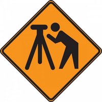 “30" x 30" DG High Prism Canadian Sign with Symbol: "Working Man"“