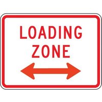 “18" x 24" Parking Restriction Sign "Loading Zone"“