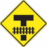 “30" x 30" DG High Prism Sign: "Storage Space Between Railroad and Highway"“