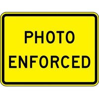 Accuform FRW758DP Intersection Warning Sign: Photo Enforced