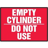 Accuform LCPG506VSP Chemical & Hazardous Material Label: Empty Cylinder - Do Not Use