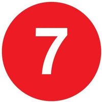 Accuform LDT3327 Preprinted Inventory Marking Dots: Numbers