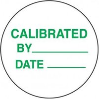 Accuform LDT521 Preprinted Inventory Marking Dots: Calibrated By _ - Date _