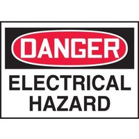 Accuform LELC120XVE OSHA Danger Safety Label: Electrical Hazard