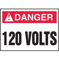 Accuform LELC170VSP ANSI Danger Electrical Safety Label: 120 Volts