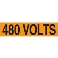 Accuform LELC439 Conduit Labels Voltage Markers: 480 Volts