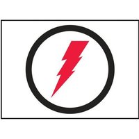 Accuform LELC542VSP Safety Label: Electrical Shock Graphic