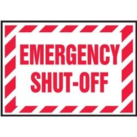 Accuform LELC912VSP Electrical Safety Label: Emergency Shut-Off