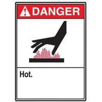 Label, 3 1/2 in H, 5 in W, Vinyl, Horizontal Rectangle, English, LEQM011VSP, PK5