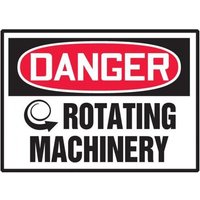 Accuform LEQM016XVE OSHA Danger Safety Label - Rotating Machinery