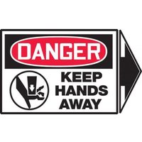 Accuform LEQM152VSP OSHA Danger Safety Label: Keep Hands Away