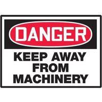 Accuform LEQM158XVE OSHA Danger Safety Label: Keep Away From Machinery