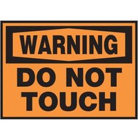 Accuform LEQM323XVE OSHA Warning Safety Label: Do Not Touch