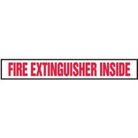 Accuform LFXG441VSP Fire Extinguisher Label: Fire Extinguisher Inside (Red On White)