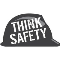 Accuform LHTL100BK 1-1/4"" x 2-1/4"" Hard Hat Stickers: Think Safety Black Adhesive Vinyl