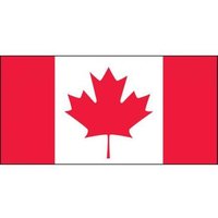Accuform LHTL395 Hard Hat Stickers: Canadian Flag (Drapeau Canadien)