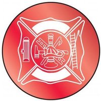 Accuform LHTL601 Emergency Response Reflective Helmet Sticker: Fire Rescue