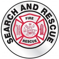 Accuform LHTL641 Emergency Response Reflective Helmet Sticker: Search and Rescue