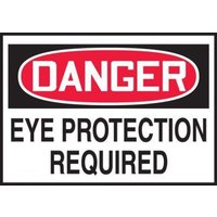 Accuform LPPE286VSP OSHA Danger Safety Label: Eye Protection Required
