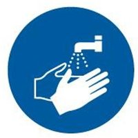 Accuform LSGM4082 ISO Mandatory Safety Label: Wash Your Hands (2011)