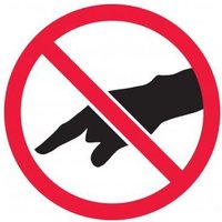Accuform LSGP6482 ISO Safety Label - Prohibition- 2003/2011